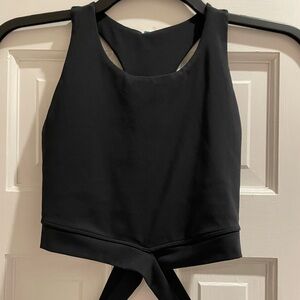 Montiel women’s wrap sports bra. Size medium (8-10). Racerback. Made in USA
